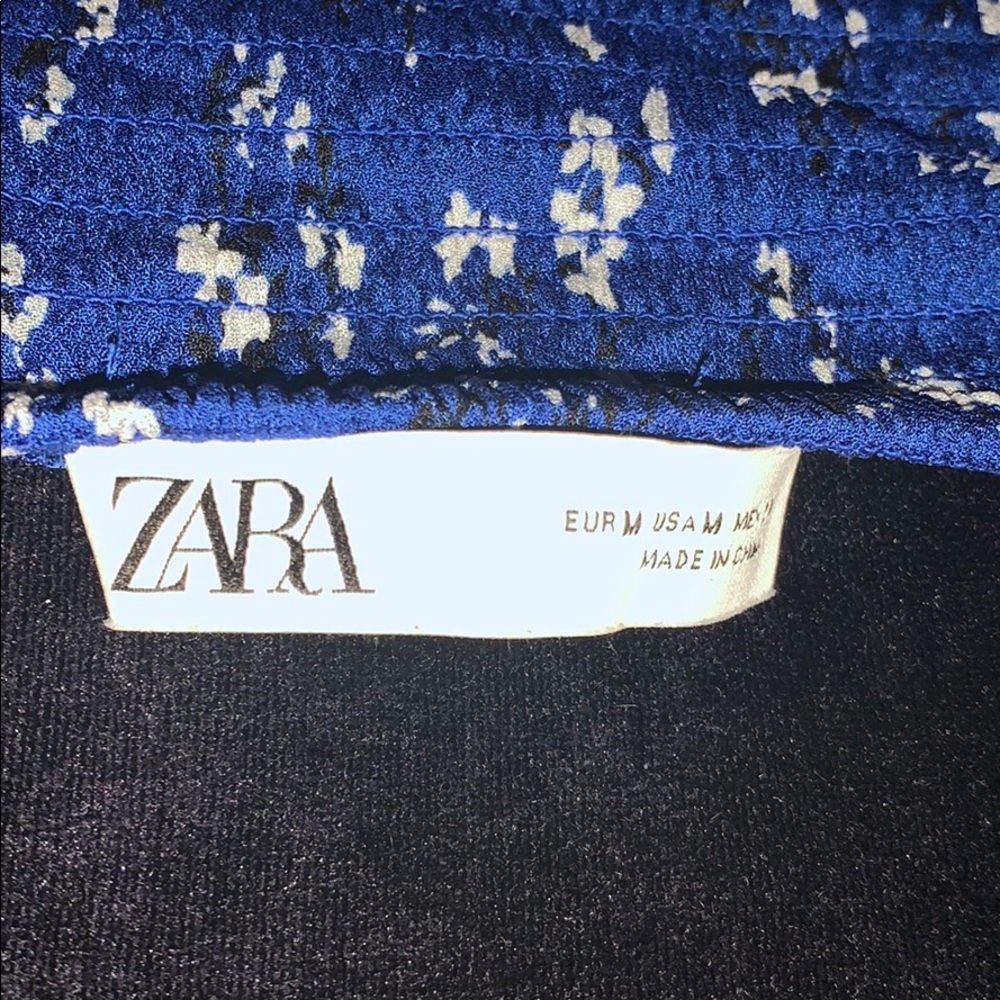 Blue Ruffle Mini Dress - Picture 3 of 3